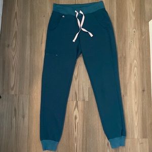 Figs Caribbean Blue jogger scrub pants